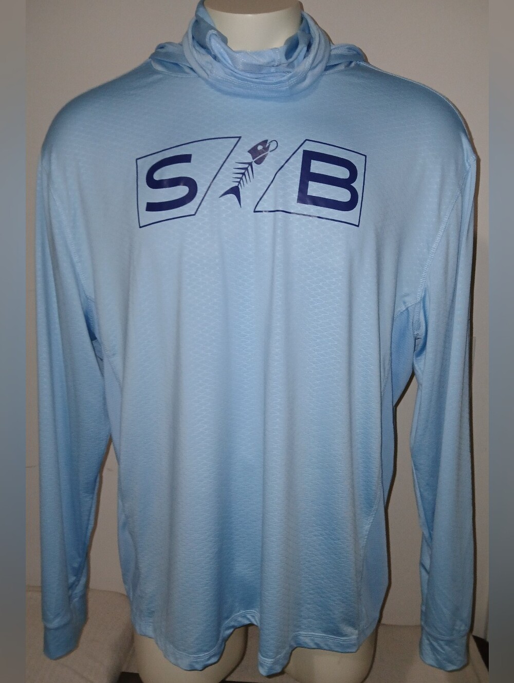 Silver Bait Mens Performance Fishing Long Sleeve Hooded Pullover Shirt 2XL